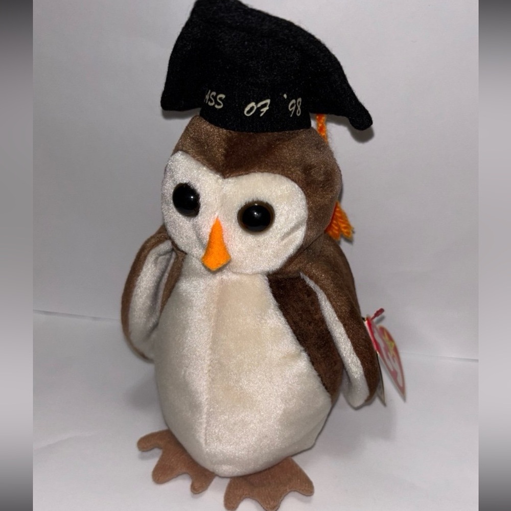 Vintage Rare Retired Beanie Baby Wise the Owl